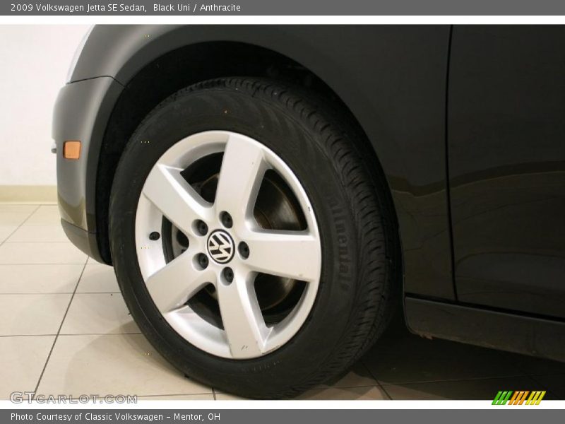 Black Uni / Anthracite 2009 Volkswagen Jetta SE Sedan