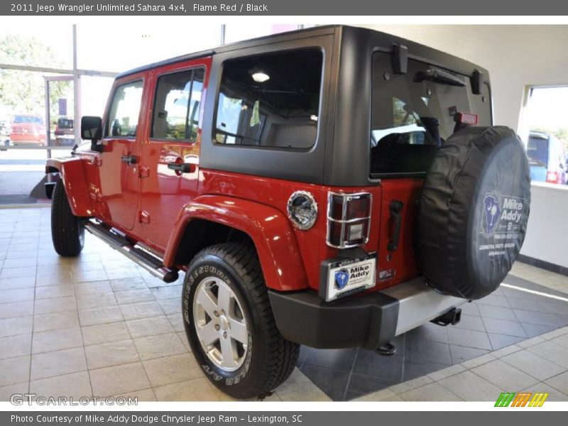 Flame Red / Black 2011 Jeep Wrangler Unlimited Sahara 4x4