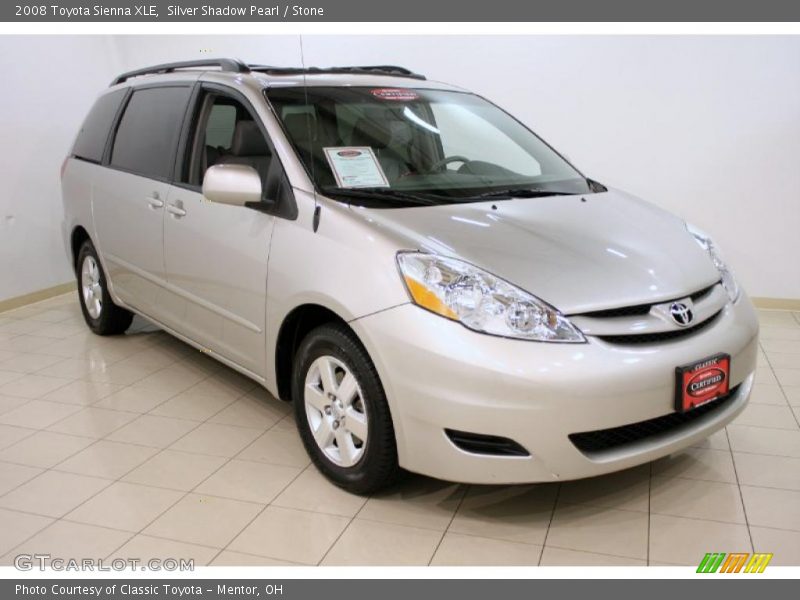 Silver Shadow Pearl / Stone 2008 Toyota Sienna XLE