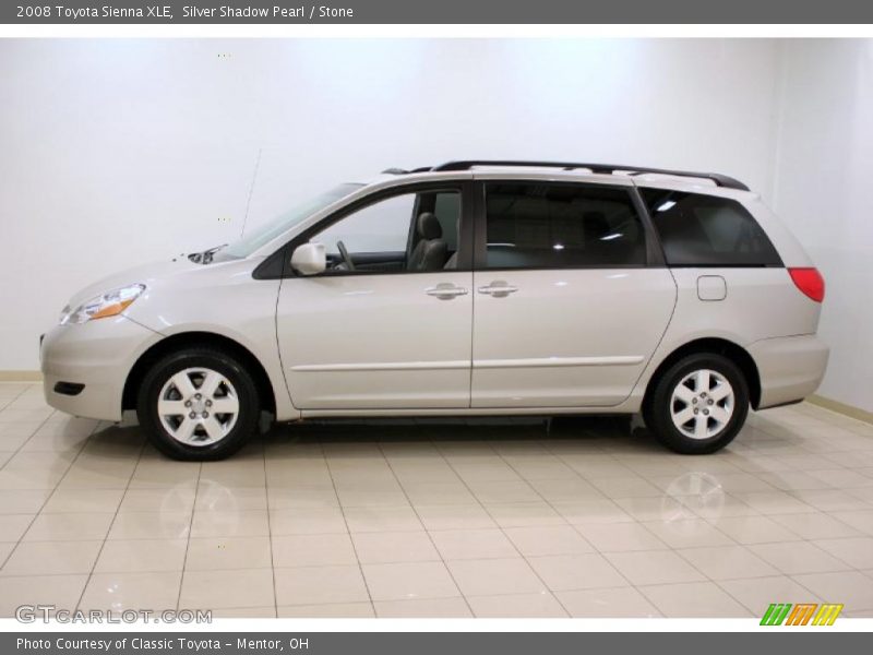 Silver Shadow Pearl / Stone 2008 Toyota Sienna XLE