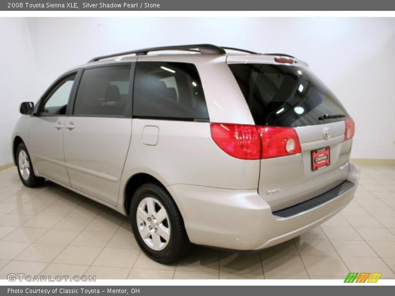 Silver Shadow Pearl / Stone 2008 Toyota Sienna XLE