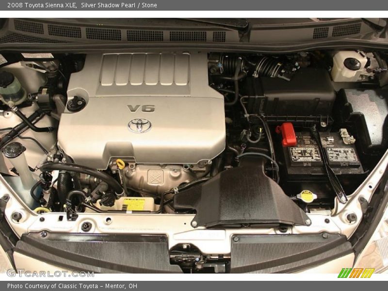 Silver Shadow Pearl / Stone 2008 Toyota Sienna XLE