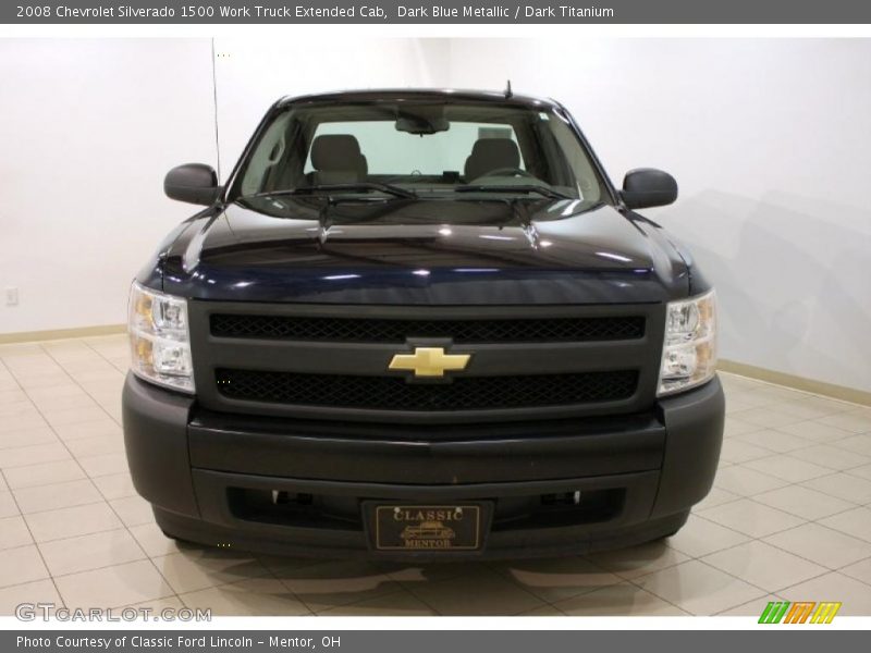 Dark Blue Metallic / Dark Titanium 2008 Chevrolet Silverado 1500 Work Truck Extended Cab