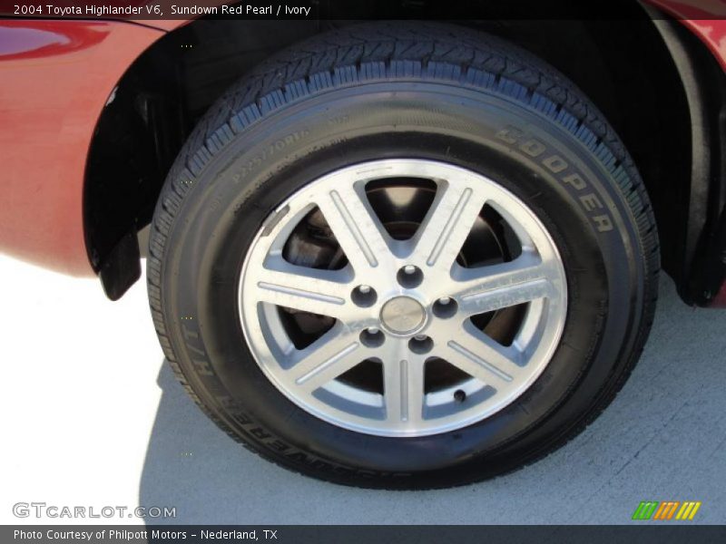 Sundown Red Pearl / Ivory 2004 Toyota Highlander V6