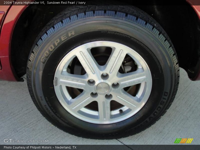 Sundown Red Pearl / Ivory 2004 Toyota Highlander V6