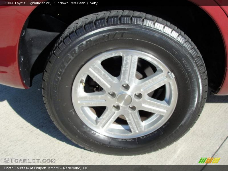Sundown Red Pearl / Ivory 2004 Toyota Highlander V6