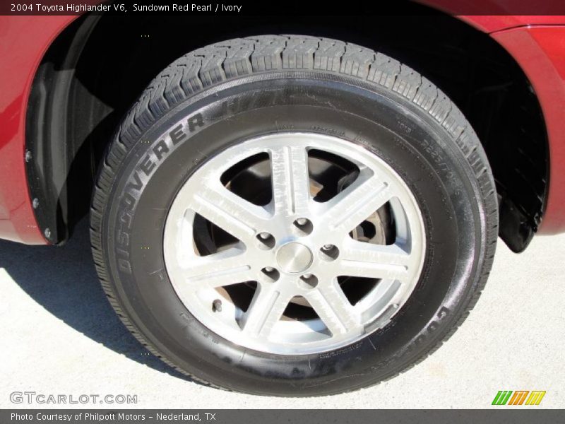 Sundown Red Pearl / Ivory 2004 Toyota Highlander V6