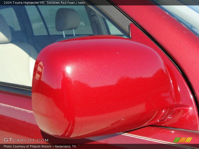 Sundown Red Pearl / Ivory 2004 Toyota Highlander V6