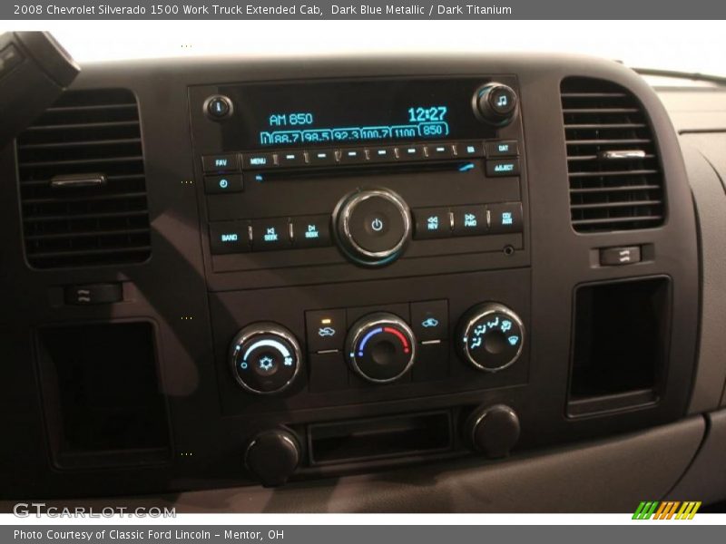 Controls of 2008 Silverado 1500 Work Truck Extended Cab