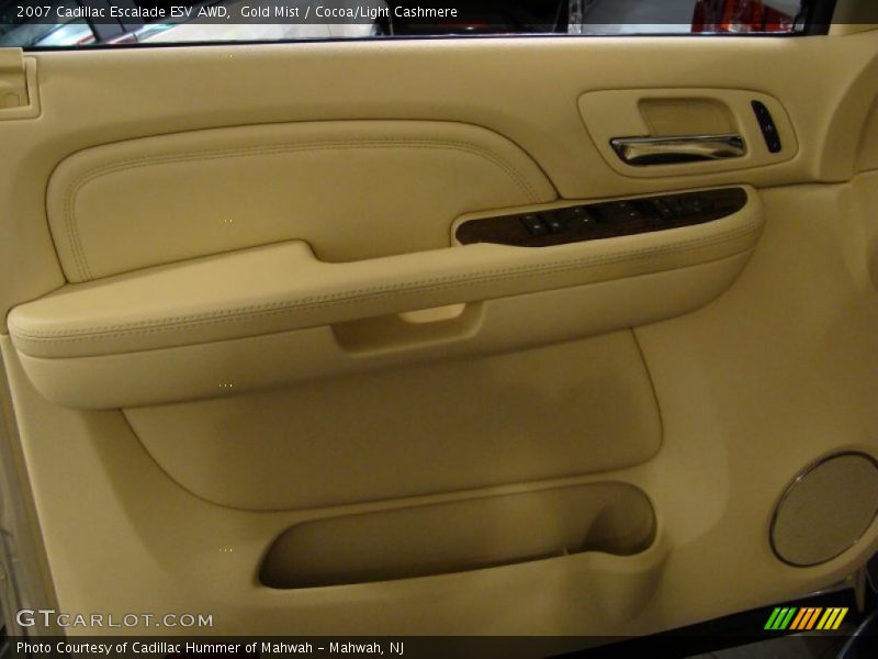 Gold Mist / Cocoa/Light Cashmere 2007 Cadillac Escalade ESV AWD