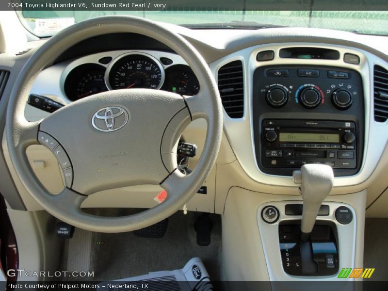 Sundown Red Pearl / Ivory 2004 Toyota Highlander V6