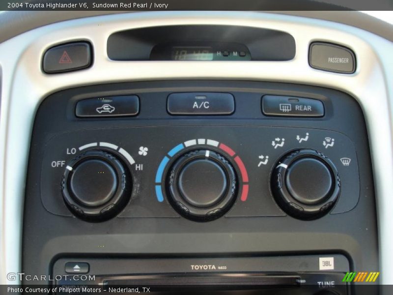 Sundown Red Pearl / Ivory 2004 Toyota Highlander V6
