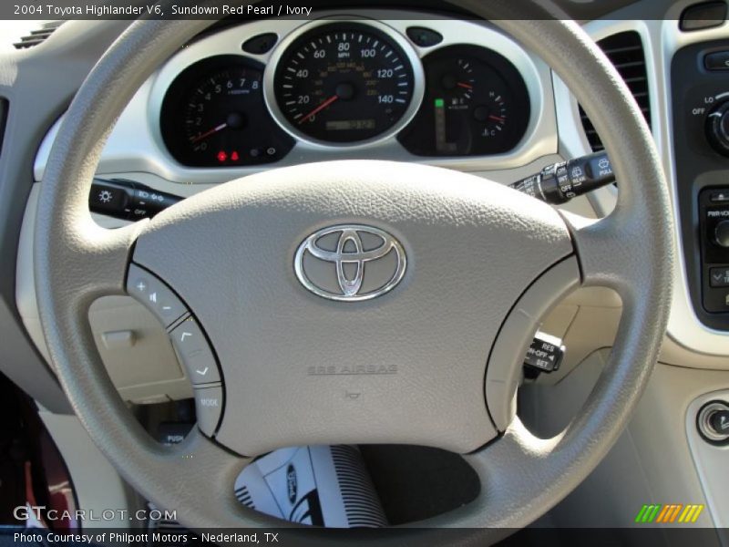 Sundown Red Pearl / Ivory 2004 Toyota Highlander V6
