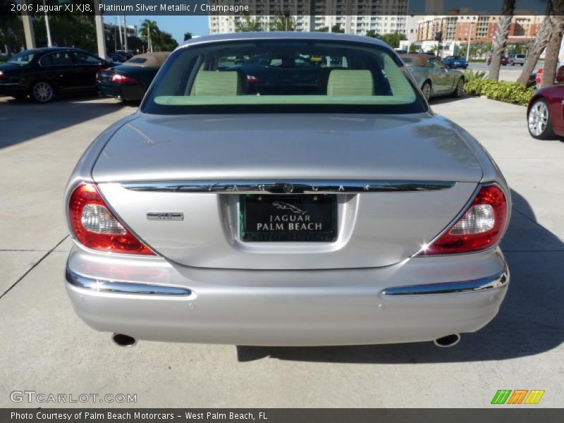 Platinum Silver Metallic / Champagne 2006 Jaguar XJ XJ8