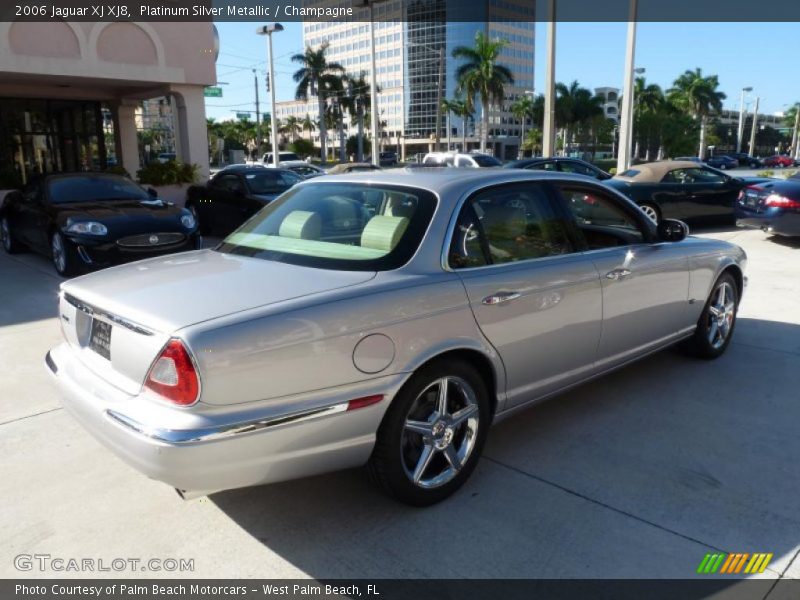 Platinum Silver Metallic / Champagne 2006 Jaguar XJ XJ8