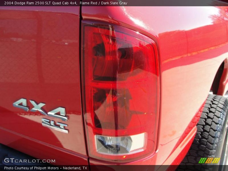 Flame Red / Dark Slate Gray 2004 Dodge Ram 2500 SLT Quad Cab 4x4