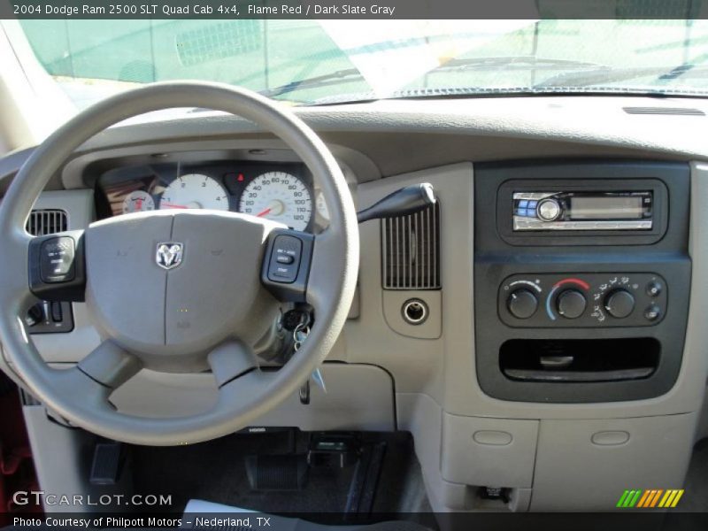 Flame Red / Dark Slate Gray 2004 Dodge Ram 2500 SLT Quad Cab 4x4