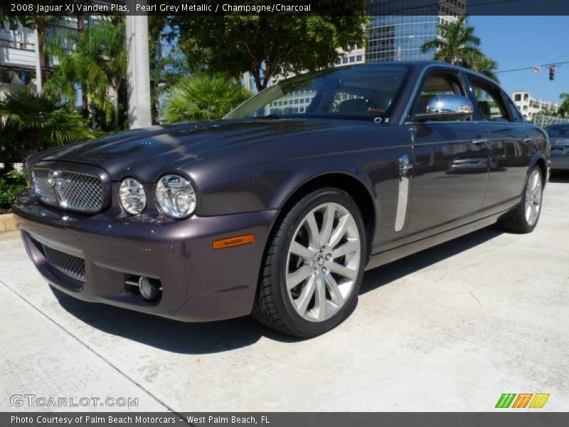 Pearl Grey Metallic / Champagne/Charcoal 2008 Jaguar XJ Vanden Plas