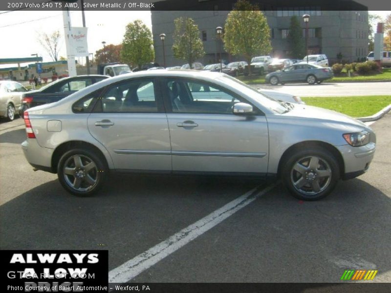 Silver Metallic / Off-Black 2007 Volvo S40 T5 AWD