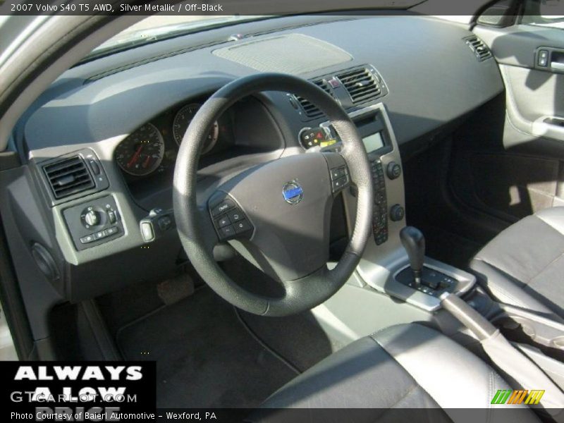 Silver Metallic / Off-Black 2007 Volvo S40 T5 AWD