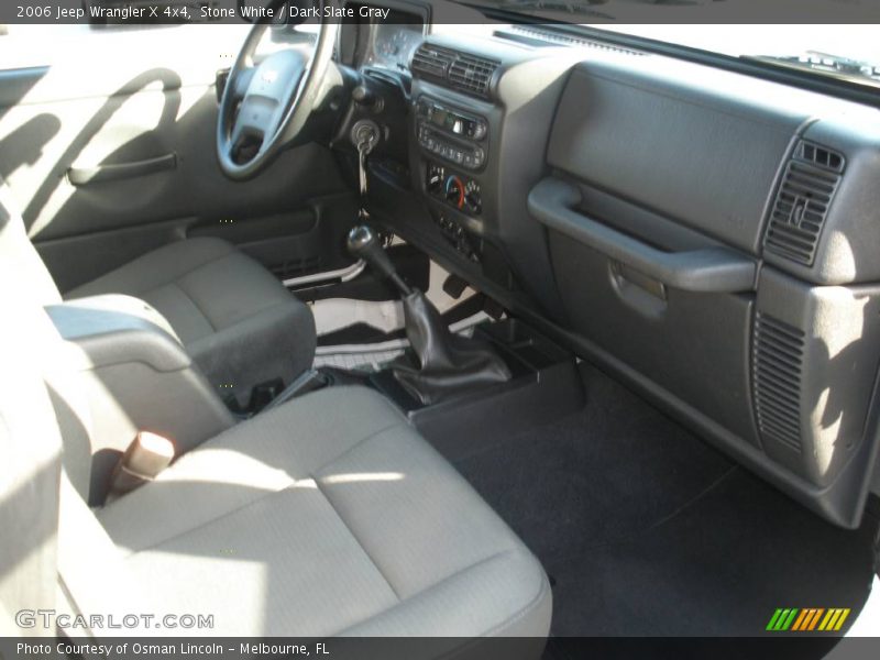 Stone White / Dark Slate Gray 2006 Jeep Wrangler X 4x4