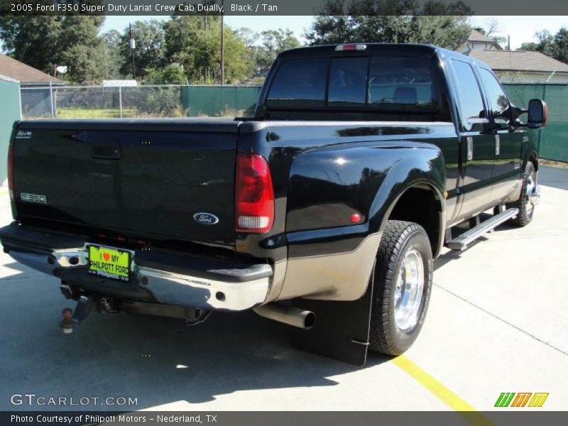 Black / Tan 2005 Ford F350 Super Duty Lariat Crew Cab Dually