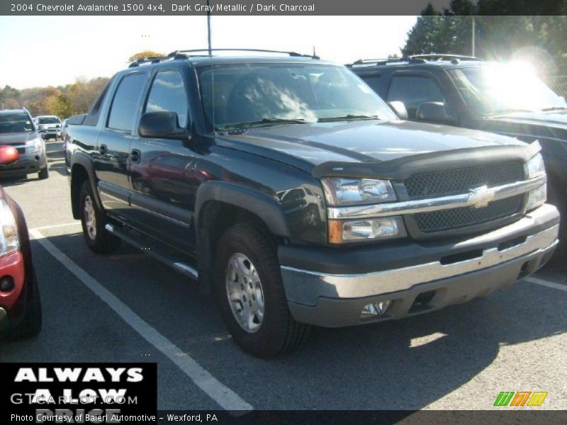 Dark Gray Metallic / Dark Charcoal 2004 Chevrolet Avalanche 1500 4x4
