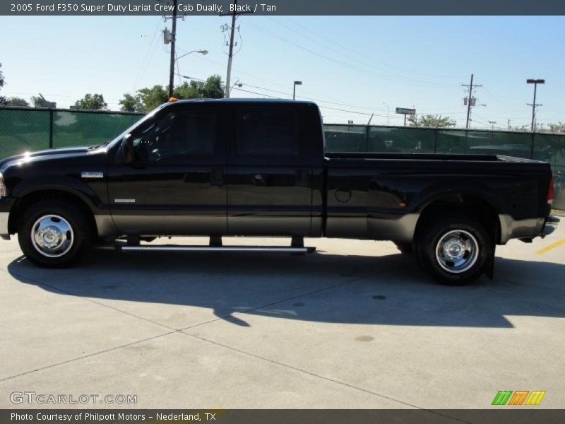 Black / Tan 2005 Ford F350 Super Duty Lariat Crew Cab Dually