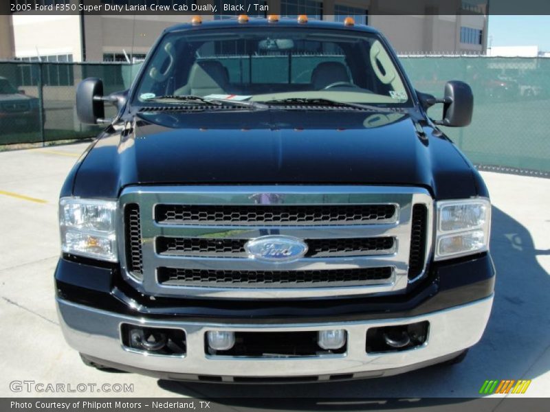 Black / Tan 2005 Ford F350 Super Duty Lariat Crew Cab Dually