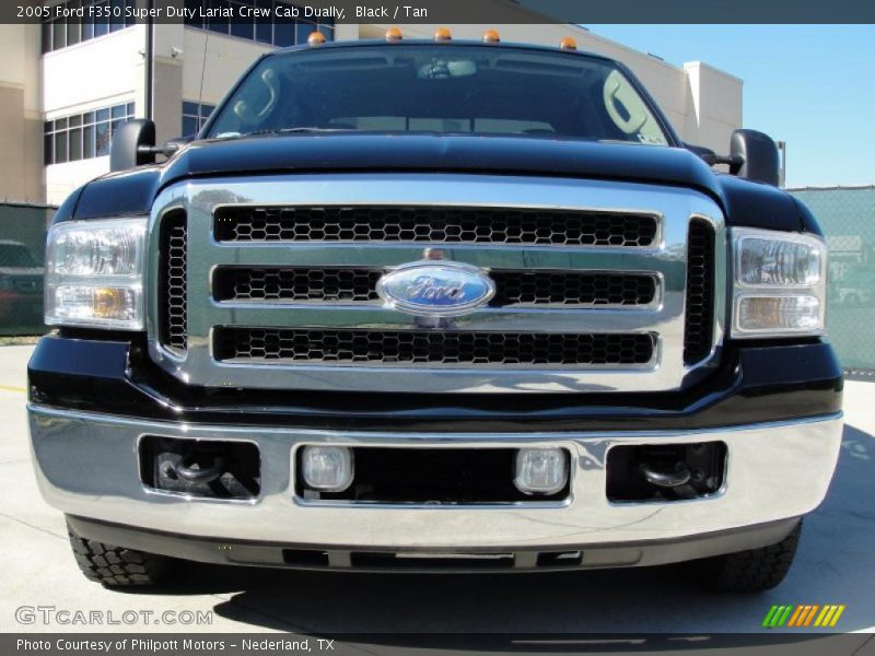 Black / Tan 2005 Ford F350 Super Duty Lariat Crew Cab Dually