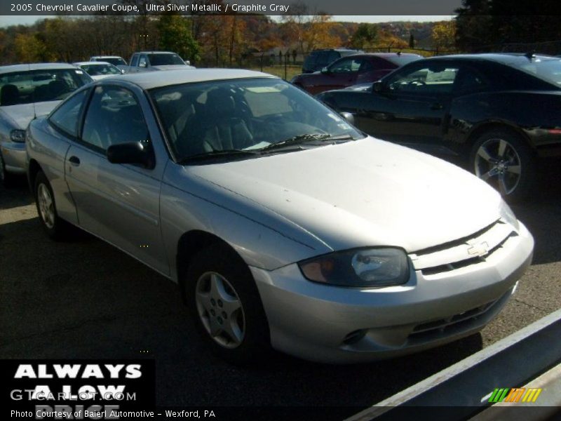 Ultra Silver Metallic / Graphite Gray 2005 Chevrolet Cavalier Coupe
