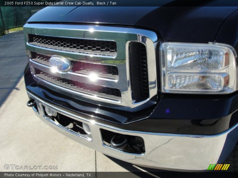 Black / Tan 2005 Ford F350 Super Duty Lariat Crew Cab Dually