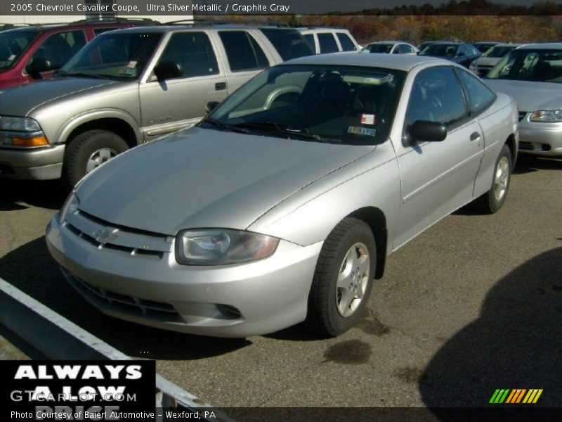 Ultra Silver Metallic / Graphite Gray 2005 Chevrolet Cavalier Coupe