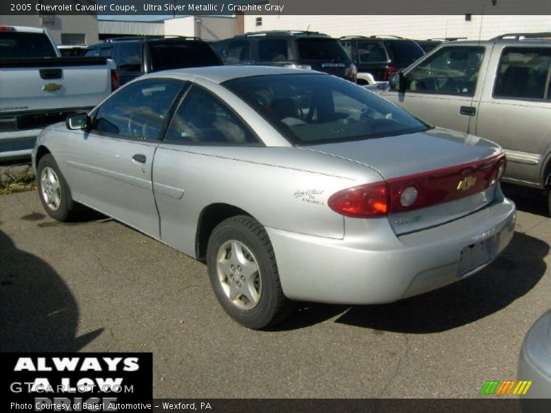 Ultra Silver Metallic / Graphite Gray 2005 Chevrolet Cavalier Coupe