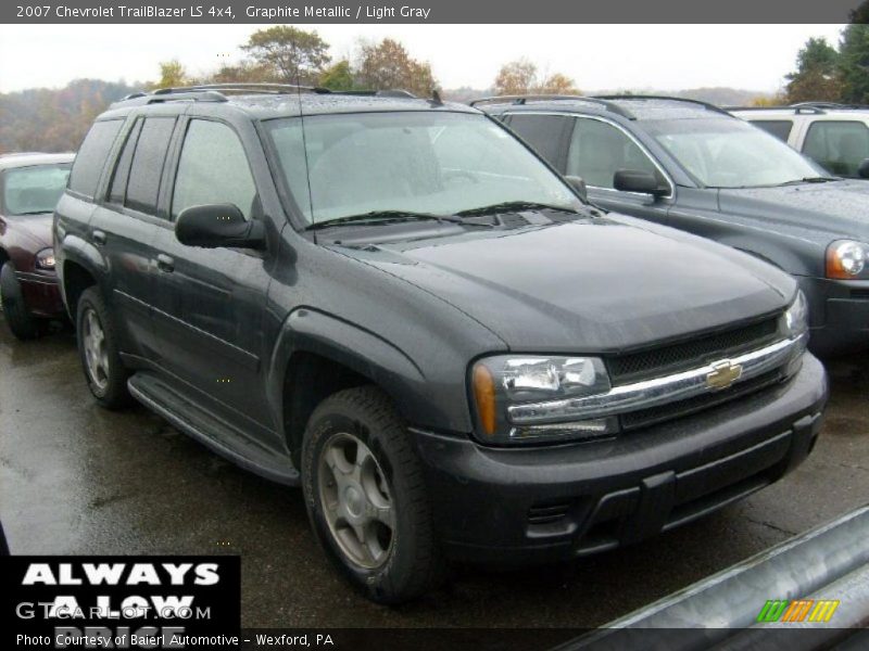 Graphite Metallic / Light Gray 2007 Chevrolet TrailBlazer LS 4x4