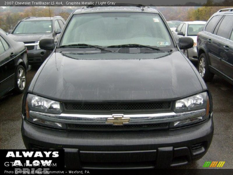 Graphite Metallic / Light Gray 2007 Chevrolet TrailBlazer LS 4x4