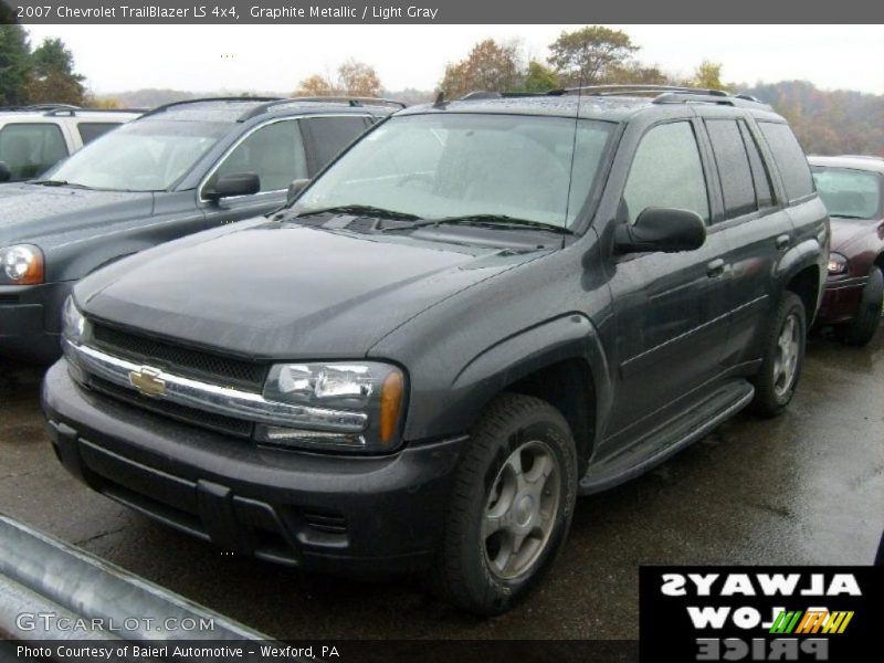 Graphite Metallic / Light Gray 2007 Chevrolet TrailBlazer LS 4x4