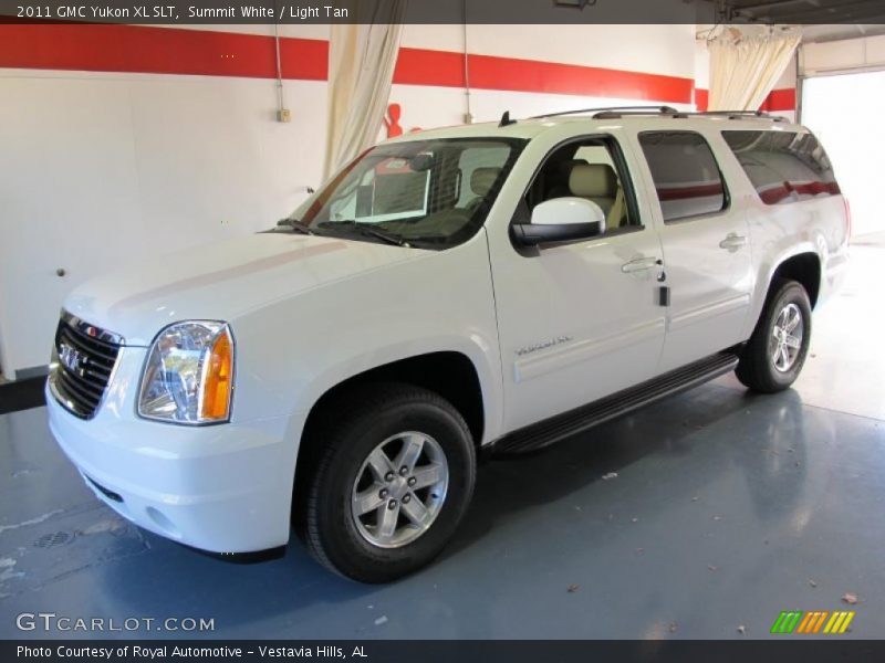 Summit White / Light Tan 2011 GMC Yukon XL SLT