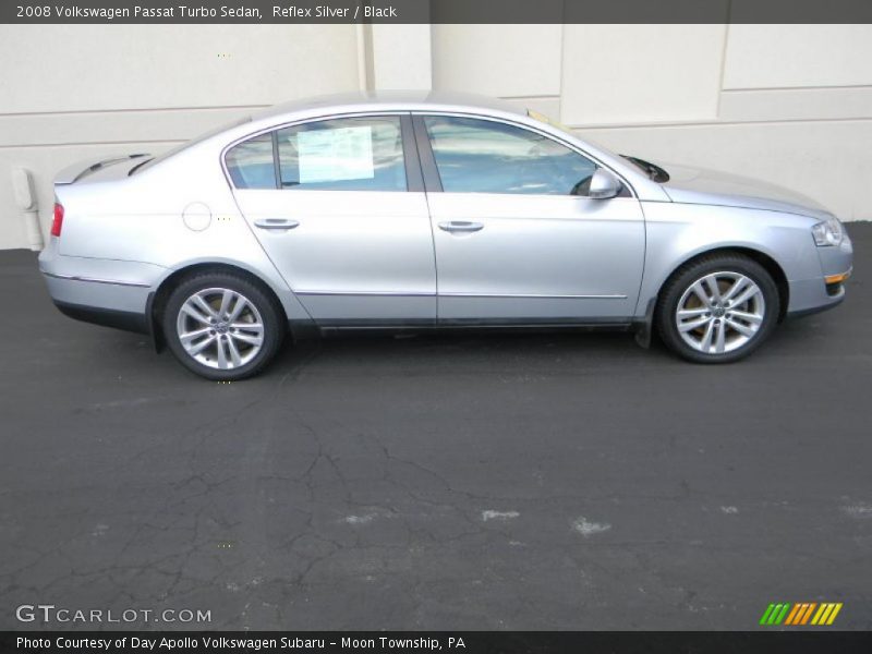 Reflex Silver / Black 2008 Volkswagen Passat Turbo Sedan
