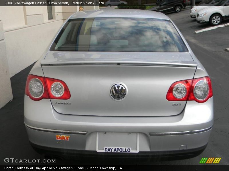 Reflex Silver / Black 2008 Volkswagen Passat Turbo Sedan