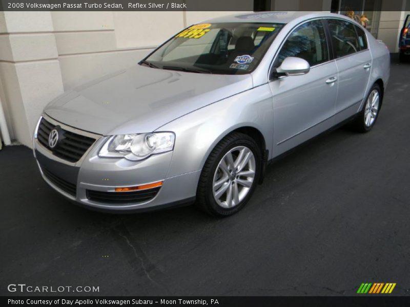 Reflex Silver / Black 2008 Volkswagen Passat Turbo Sedan