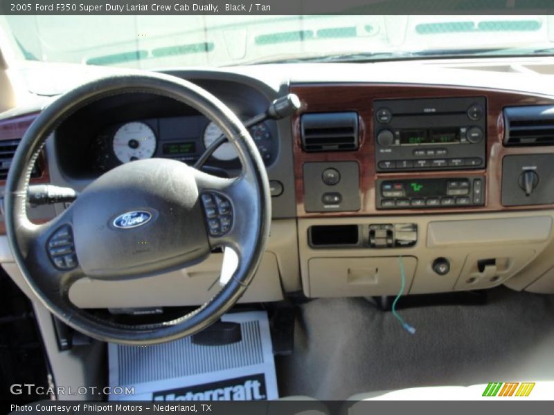 Black / Tan 2005 Ford F350 Super Duty Lariat Crew Cab Dually