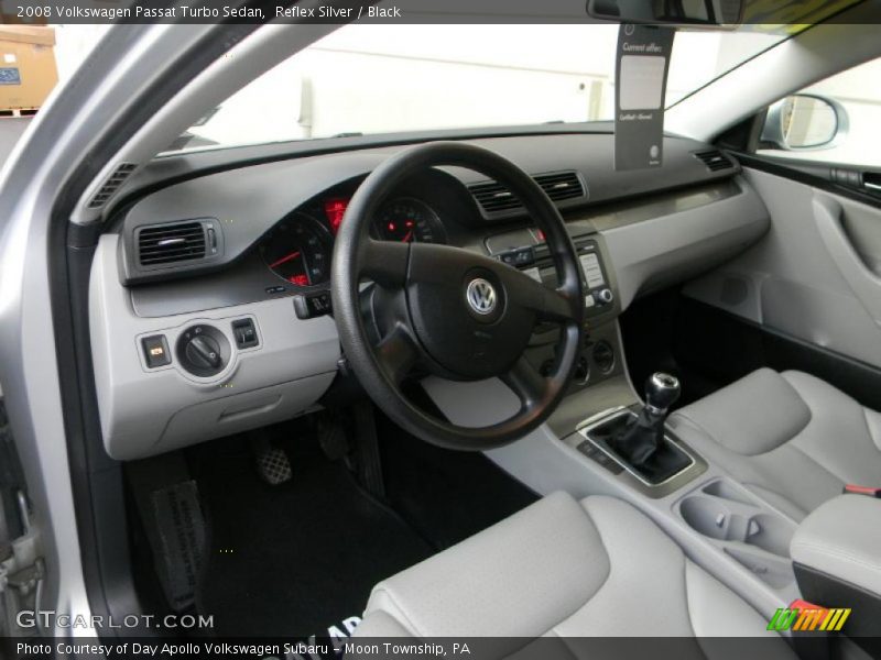 Reflex Silver / Black 2008 Volkswagen Passat Turbo Sedan