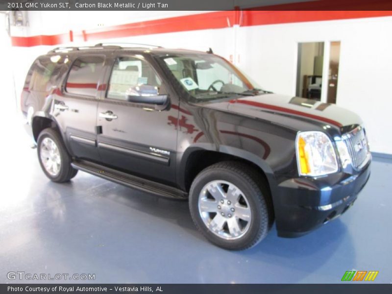 Carbon Black Metallic / Light Tan 2011 GMC Yukon SLT
