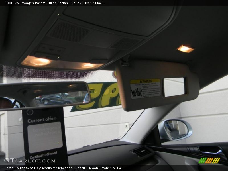 Reflex Silver / Black 2008 Volkswagen Passat Turbo Sedan