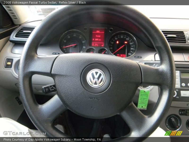 Reflex Silver / Black 2008 Volkswagen Passat Turbo Sedan