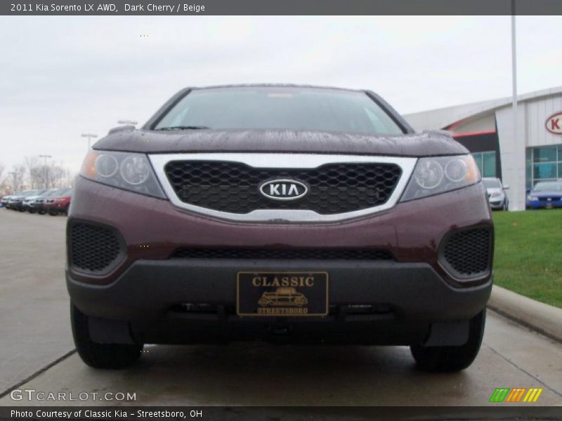 Dark Cherry / Beige 2011 Kia Sorento LX AWD