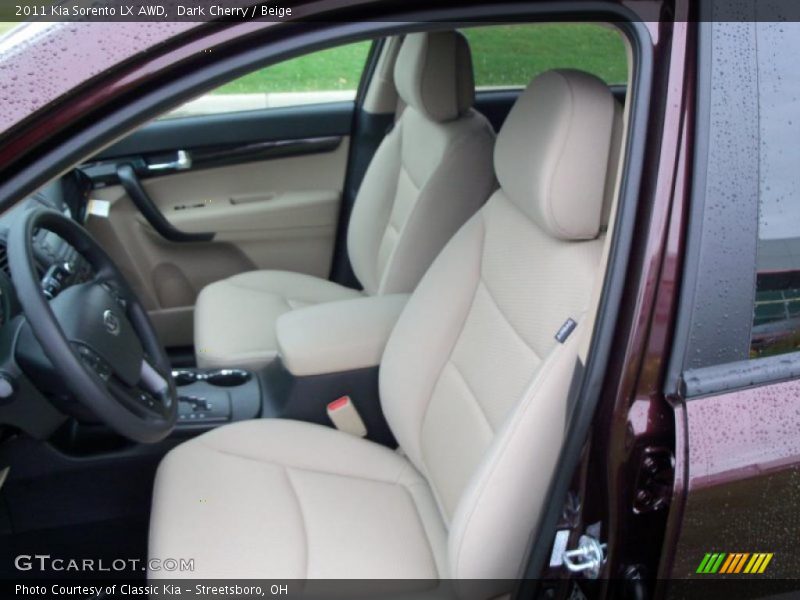 Dark Cherry / Beige 2011 Kia Sorento LX AWD