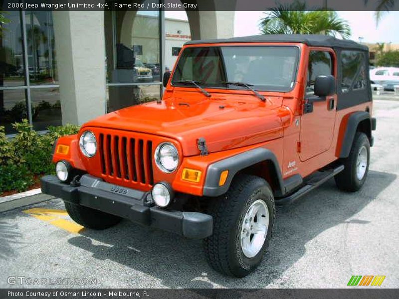 Flame Red / Dark Slate Gray 2006 Jeep Wrangler Unlimited 4x4