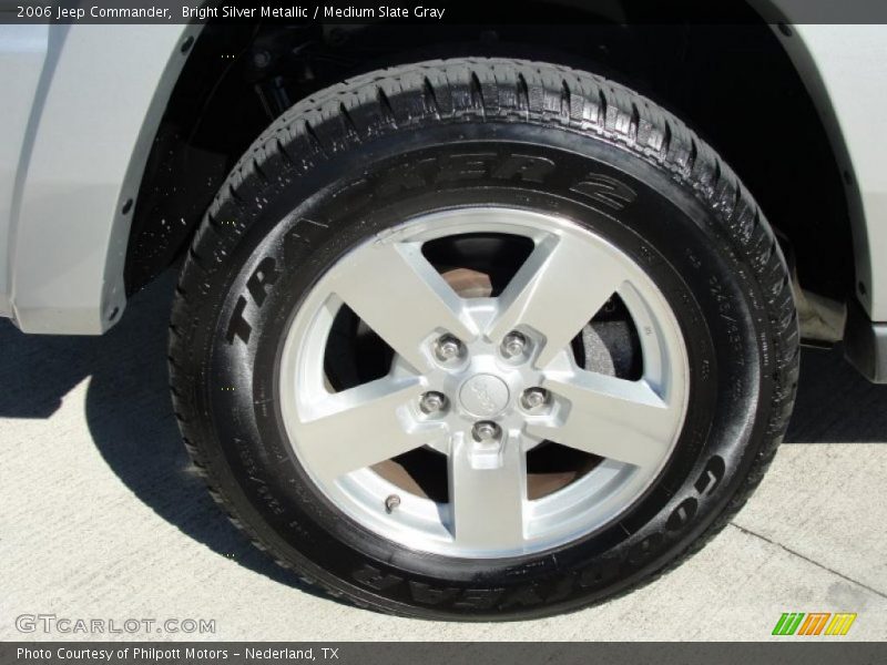 Bright Silver Metallic / Medium Slate Gray 2006 Jeep Commander